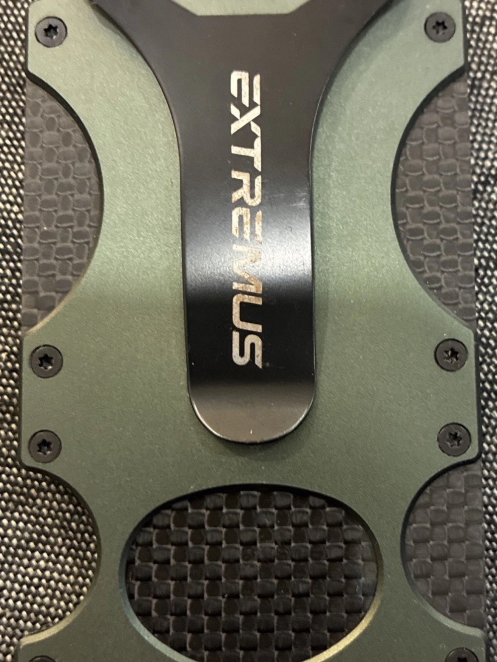 EXTREMUS Green Tactical Wallet with Clip